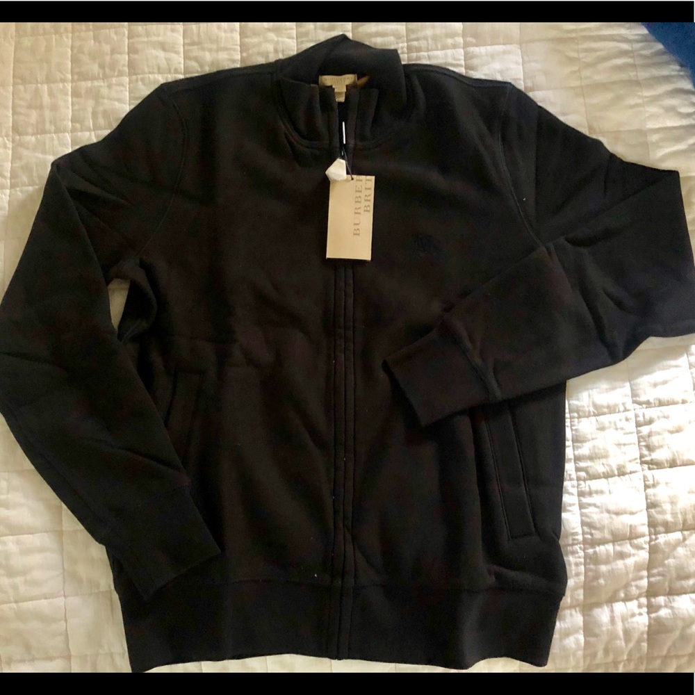 Men’s Burberry black track jacket size M